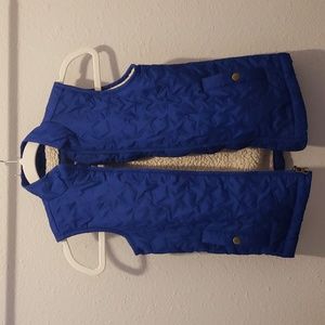 Girls sherpa lined STAR vest